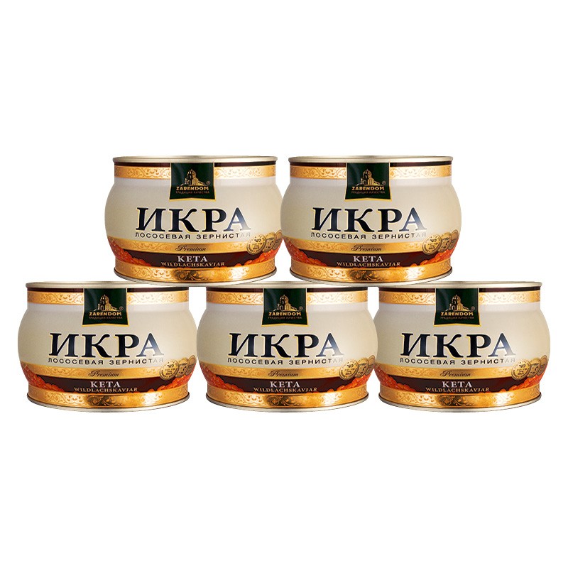 5x 400g Keta-Lachskaviar Premium Dose 5x 400g Keta-Lachskaviar Premium Dose