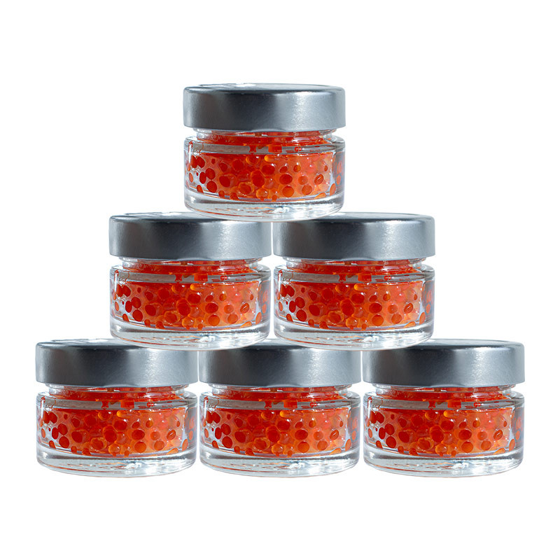 5+1 Set aus Keta Lachskaviar Zarendom Premium Platinum 100g Glas x6